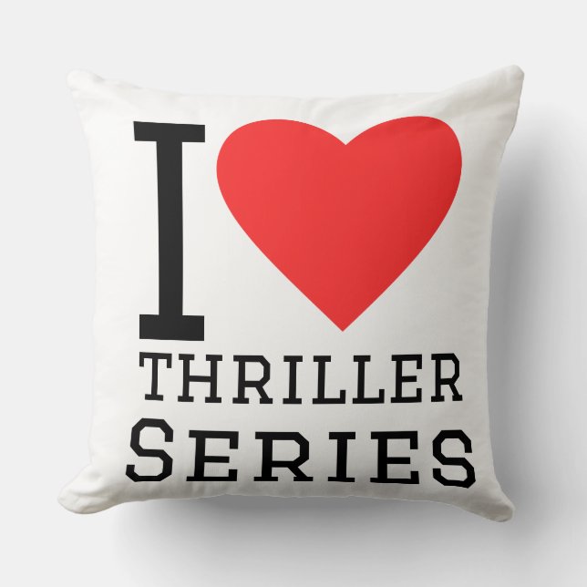 Almofada Eu amo séries de suspense (Frente)