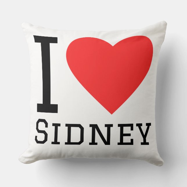 Almofada Eu amo Sidney (Frente)