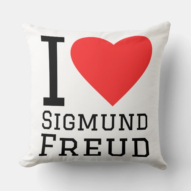 Almofada Eu amo Sigmund Freud (Frente)