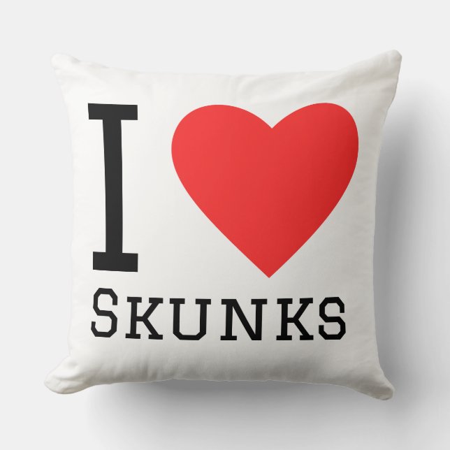 Almofada Eu amo skunk  (Frente)