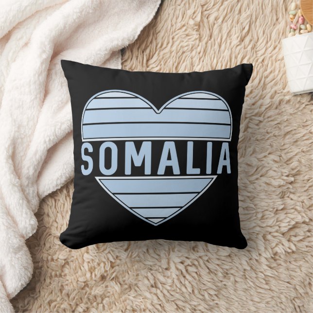 Almofada Eu Amo Somália, Coração Somali (Cobertor)