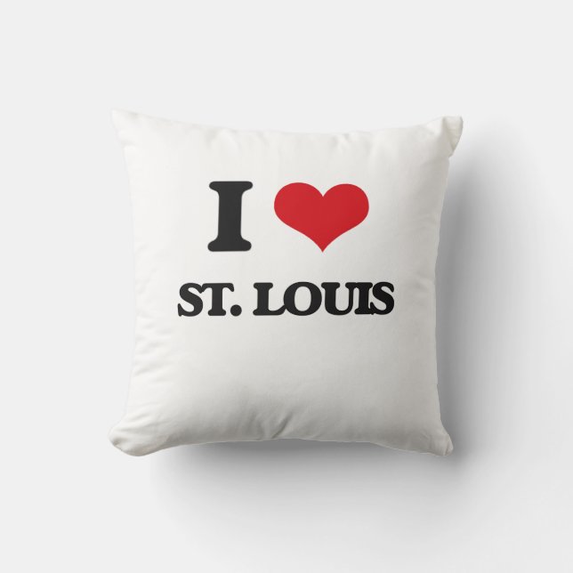Almofada Eu amo St Louis (Frente)