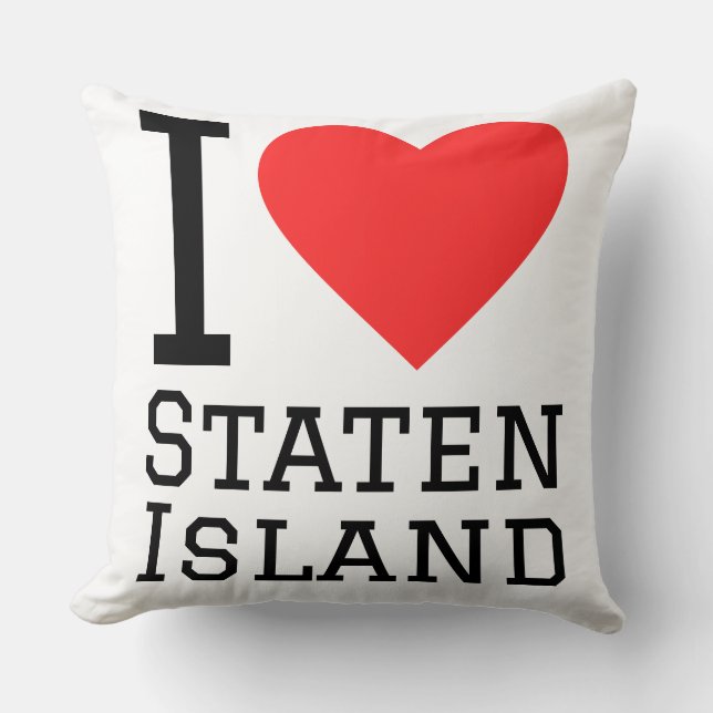 Almofada Eu amo Staten Island  (Frente)