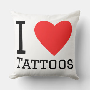 Almofada Eu amo tatuagens