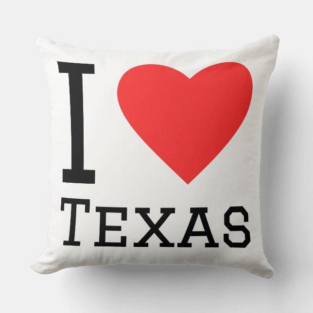 Almofada Eu amo Texas  (Frente)