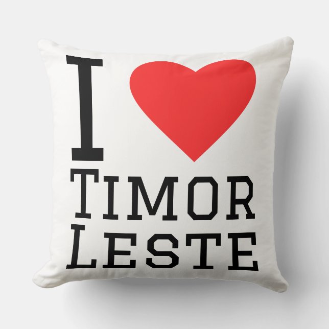 Almofada Eu amo Timor Leste (Frente)