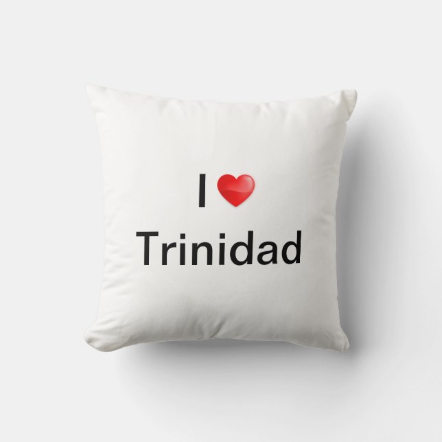 Almofada Eu amo Trinidad (Frente)