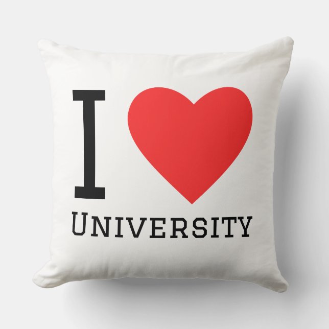 Almofada Eu amo universidade  (Frente)