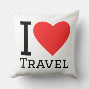 Almofada Eu amo viajar