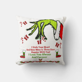 Almofada Eu amo você sempre e para sempre