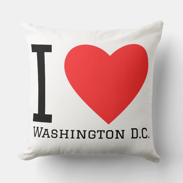 Almofada Eu amo Washington D.C. (Frente)