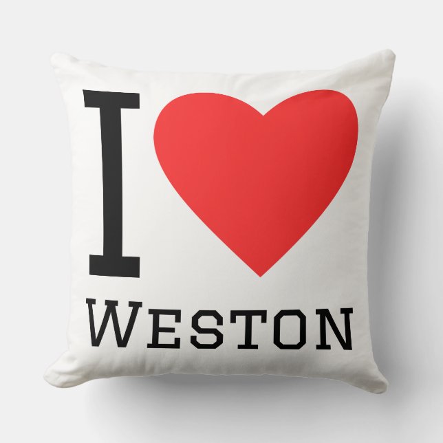 Almofada Eu amo Weston  (Frente)