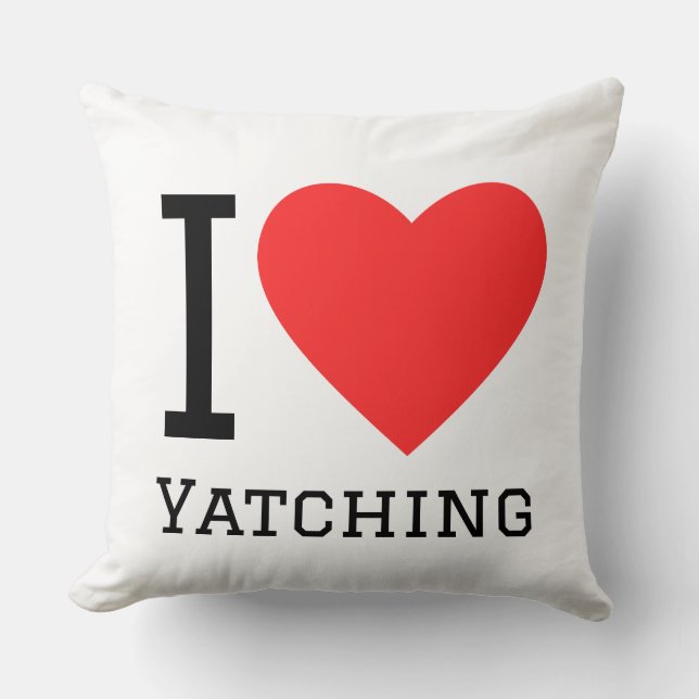 Almofada Eu amo Yatching (Frente)