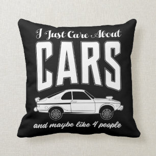 Almofada Eu apenas importo-me com o presente dos carros