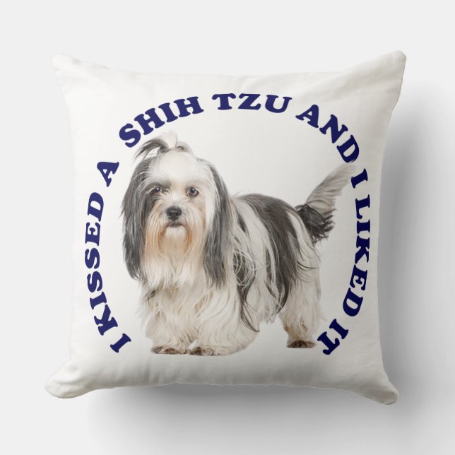 Almofada Eu beijei um Shih Tzu (Frente)