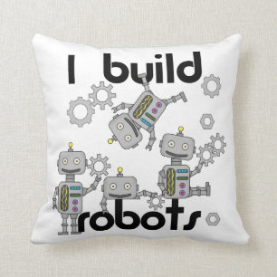 Almofada Eu construo robôs