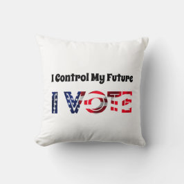 Almofada Eu Controlo o Meu Futuro - Eu Voto