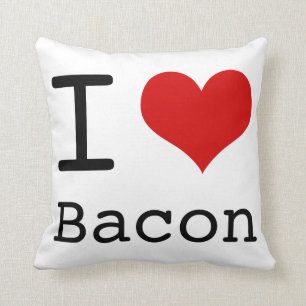 Almofada Eu coração Bacon