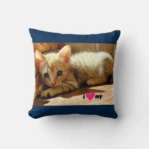 Almofada Eu coração meu gato