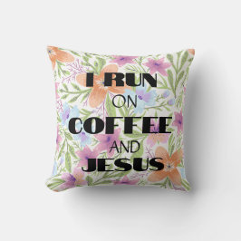 ALMOFADA EU CORRO NO CAFÉ E NO JESUS