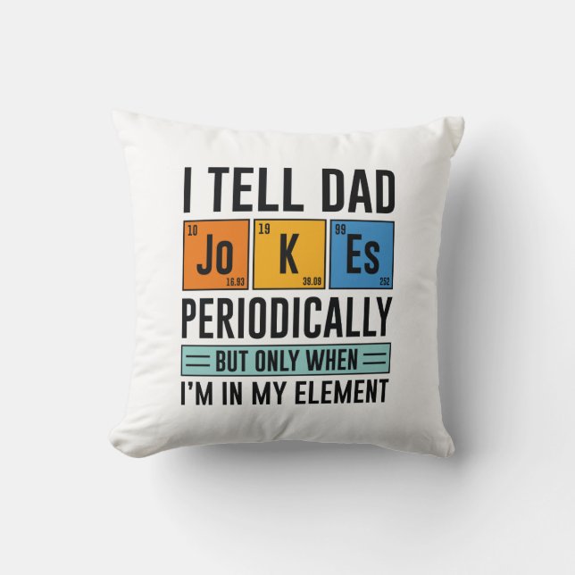 Almofada Eu Digo Às Piadas Pais Periodicamente (Frente)