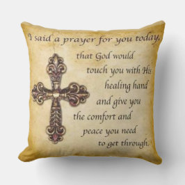 ALMOFADA EU DISSE UMA ORAÇÃO PARA VOCÊ HOJE