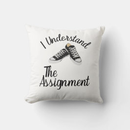 Almofada Eu Entendo A Atribuição Votar Presente Azul