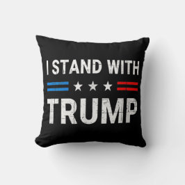 Almofada Eu Fico Com A Bandeira Trump American