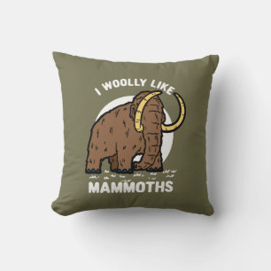 Almofada Eu Gostava De Mamutes, Aniversário Pré-Histórico