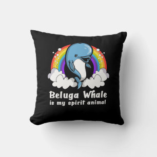 Almofada Eu Gosto Muito De Baleias Beluga Animais Do Oceano