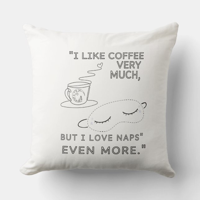 ALMOFADA EU GOSTO MUITO DE CAFÉ (Frente)