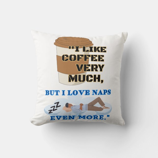 ALMOFADA EU GOSTO MUITO DE CAFÉ (Frente)