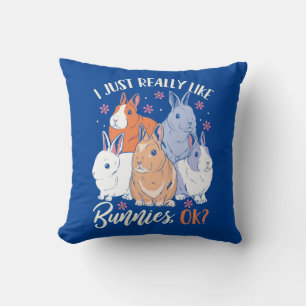 Almofada Eu Gosto Muito De Coelhos