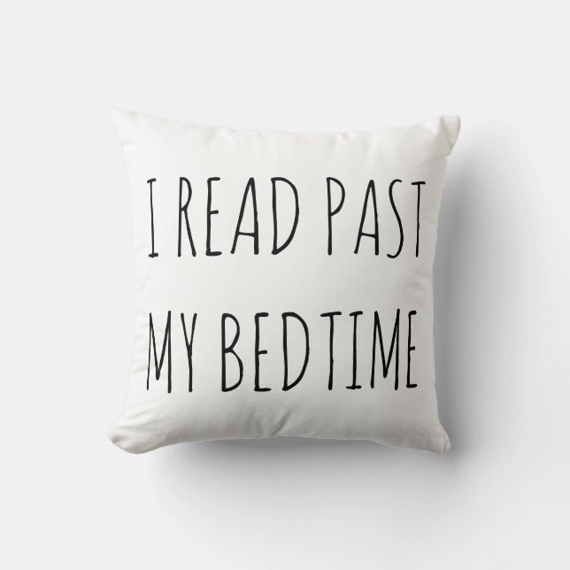 Almofada Eu li após meu Booklover das horas de dormir (Frente)
