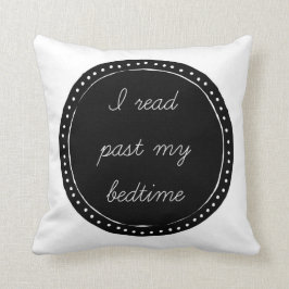Almofada Eu li após meu travesseiro decorativo das horas de