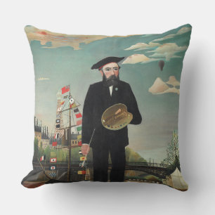 Almofada Eu mesmo: Retrato – Paisagem, Henri Rousseau 1890