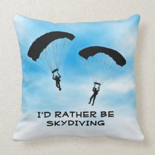 Almofada Eu Preferencialmente De Design De Skydiving