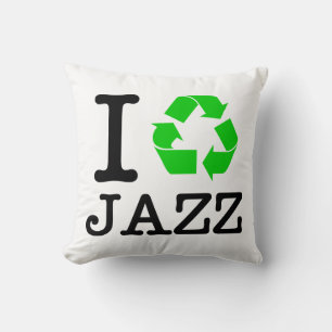 Almofada Eu recicl o jazz