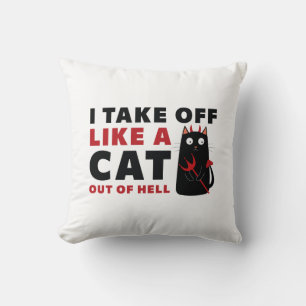 Almofada Eu Saio Como Um Gato Do Inferno