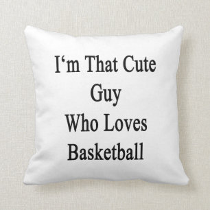 Almofada Eu sou essa cara bonito que ama o basquetebol