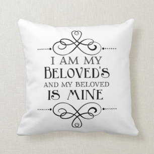 Almofada Eu sou meu Beloved e meu amado é meu