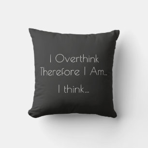 Almofada Eu Superanaliso Portanto Eu Sou - Descartes Engraç