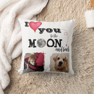 Almofada Eu te amo ao Travesseiro decorativo da Lua