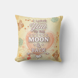 Almofada Eu Te Amo Até a Lua e de Volta