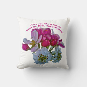 Almofada Eu te amo como uma Flor
