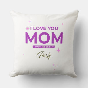 Almofada Eu Te Amo Mãe - Camiseta Feliz Dia das Mães