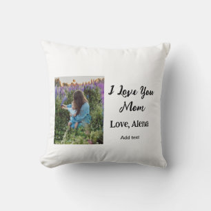 Almofada Eu te amo mãe dia de as mães elegante adicionar te