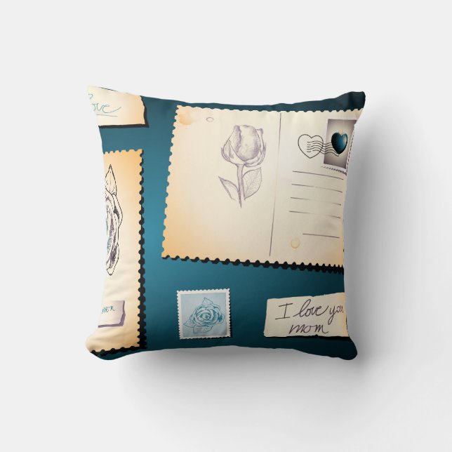 Almofada Eu te amo mãe, travesseiro (Frente)