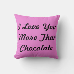 Almofada Eu Te Amo Mais Do Que Chocolate