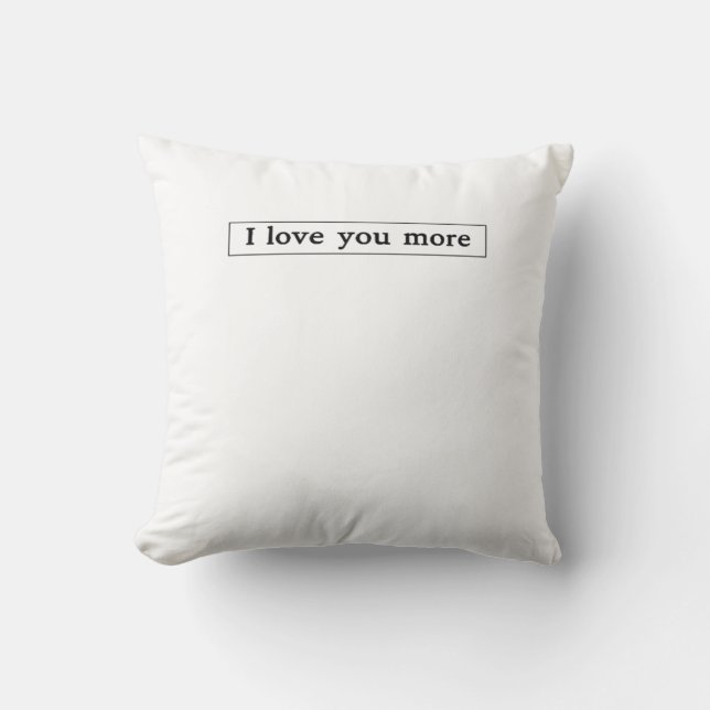 Almofada Eu Te Amo Mais Estética De Amor Moderno  (Frente)